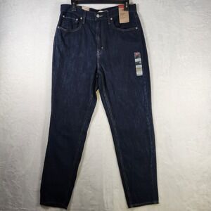 Levi's 80s Mom Jeans Women's Sz 31x30 Dark Wash Denim High Rise‎ Tapered Leg NWT